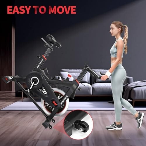 DMASUN Exercise Bike Professional with Large Tablet Holder & Comfortable .