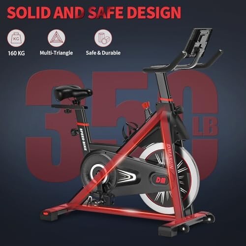DMASUN Exercise Bike Professional with Large Tablet Holder & Comfortable .