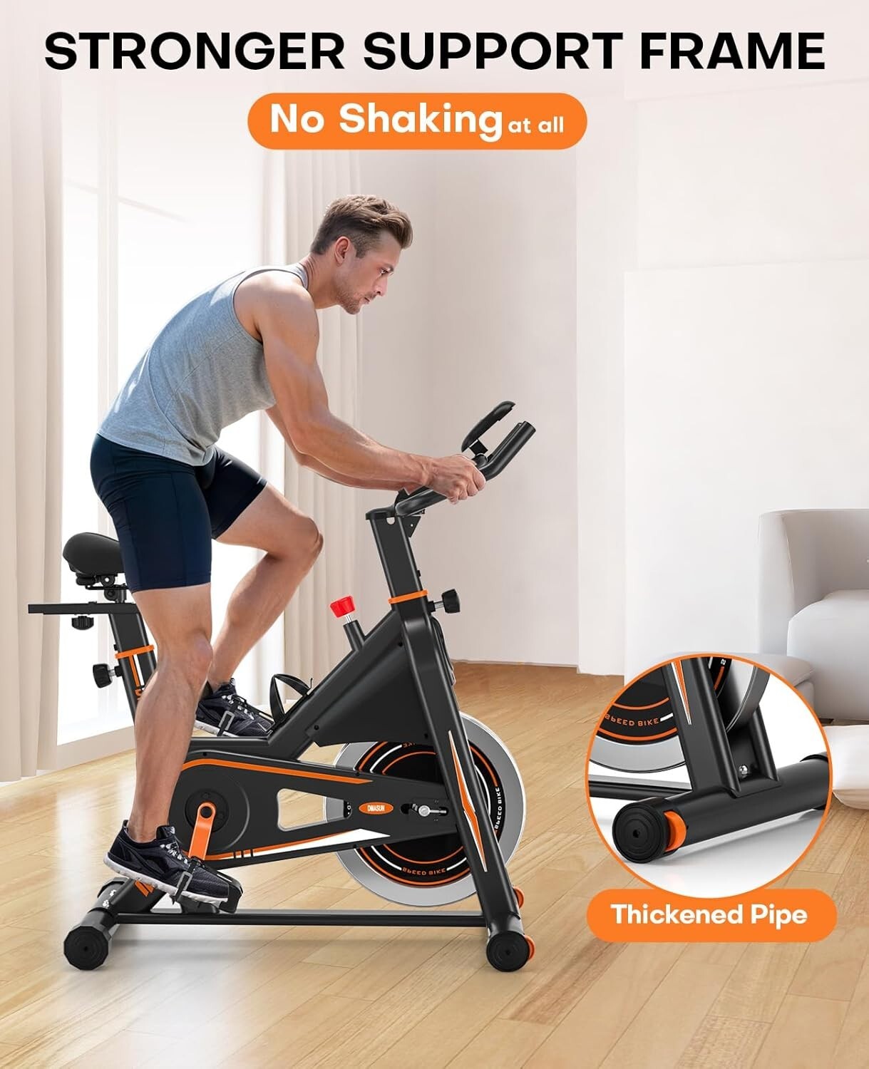 Exercise Bike Gym Workout PLUS Magnetic Stationary Bike with Heavier Flywheel uk