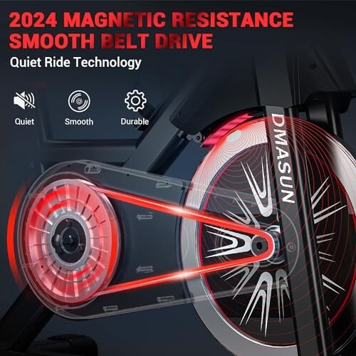DMASUN Exercise Bike Professional with Large Tablet Holder & Comfortable .