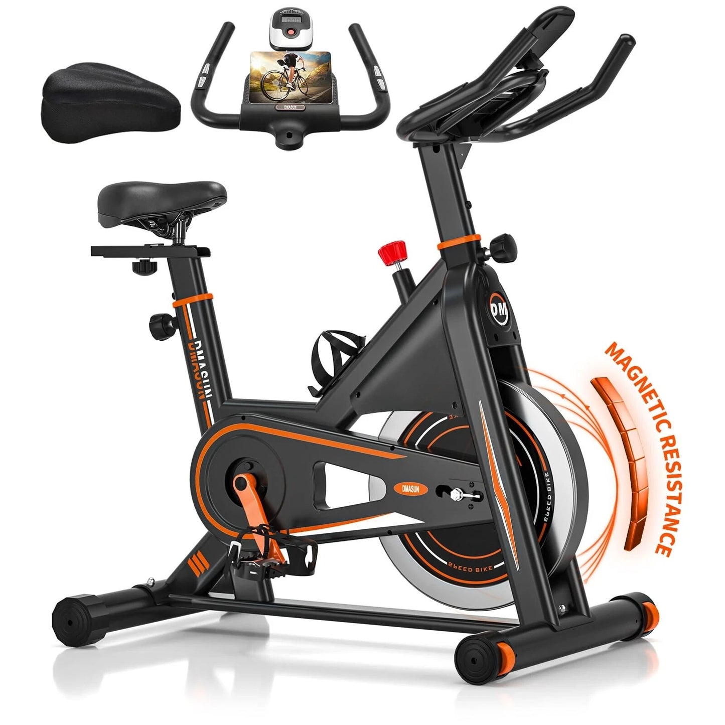 Exercise Bike Gym Workout PLUS Magnetic Stationary Bike with Heavier Flywheel uk