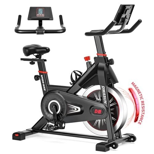 DMASUN Exercise Bike Professional with Large Tablet Holder & Comfortable .