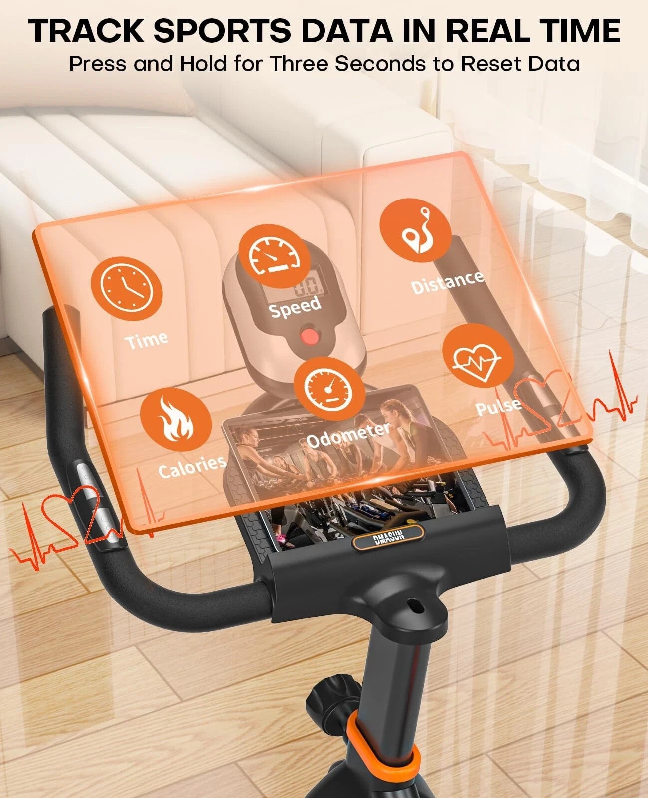 Exercise Bike Gym Workout PLUS Magnetic Stationary Bike with Heavier Flywheel uk
